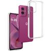 REY Cover in Gel TPU Trasparente per Motorola Moto G55 5G, Ultra Sottile 0,33 mm, Morbido Flessibile, Custodia Silicone
