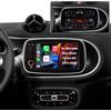 Hexinex Android 15 Autoradio CarPlay Android Auto per Mercedes Benz Smart 453 Fortwo 2014-2020, 8 Pollici Car Radio con Bluetooth FM RDS Comandi al volante