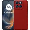 KEJI Cover in TPU, Morbido Custodia Slim Anti Scivolo Custodia Protezione Posteriore Cover Antiurto per Motorola Edge 60 Fusion/Edge 60 (rosso)