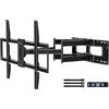 HOME VISION Staffa di montaggio a parete per TV a movimento completo per TV piatto/curvo da 40-100 pollici, portata 77 cm, girevole e inclinabile, capacità 75 kg, VESA max 800 x 600 mm, HV6802
