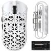 MAMBASNAKE M5 Ultra Fibra di Carbonio 8000Hz Mouse da Gioco Senza Fili 39 G SUPERLIGHT, 42000DPI, PAW3950MAX Sensor, Chip Nordic 52840, Bluetooth/2.4G/USB-C Mouse cablato con cavo a spirale, per PC