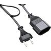 HangTon Cavo di alimentazione cavo di prolunga spina europea spina europea CEE7/16 su presa europea CEE7/1 per laptop PS4 LED lampada TV altoparlante monitor stampante 3 m