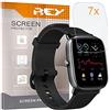 REY Pack 7X Pellicola salvaschermo per AMAZFIT GTS 2 Mini - BIP U PRO - BIP U, qualità Premium