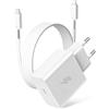 ACOCOBUY Caricabatterie Rapido 60 W per Samsung S26 Ultra, 45 W 25 W USB C Caricatore Rapido e Cavo USB C 1 m per Galaxy S26/S25/S24/S23/S22/S21/S20/A16/A17/A57/A37/A56/A36/A06/Z Flip7/Tab A11+/S10/S9 bianco