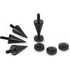 PrecisionGeek M6 alluminio anodizzato nero Spike/Cono absorber per altoparlanti vite + piedino - 4 pz