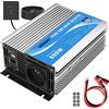 GIANDEL 600 W Convertitore puro sinusale DC 12 V a AC 220 V 230 V inverter trasformatore con telecomando e porta USB per computer portatile, fotocamera, smartphone