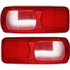 Generic 2 x Lente di ricambio Luci Finale Posteriore Vetro per DAF XF, DAF CF, DAF LF,E-MARK