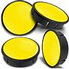 SkinoEu 4 x 60mm Coprimozzi Coprimozzo per Centro Universale Copricerchi Tappi per Ruote Cerchi in Lega Colore Giallo CX 69