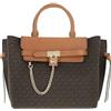 Michael Kors borsa a mano Hamilton Legacy Large Logo Belted, Brown/Acorn