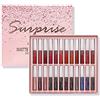 FantasyDay Set di Lucidalabbra Opaco Idratante, FantasyDay 24 Pcs Rossetto Matte Lunga Durata Liquido Kit Rimpolpante Tinta Labbra - Compleanno Trucco Regalo Rossetti lipstick Lipgloss Makeup per Donna Ragazze