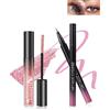 Lestpola Mascara e eyeliner, set di mascara e eyeliner con brillantini, lunghezza e volume, liquido ultra fine metallizzato, impermeabile, durevole, trucco per gli occhi altamente pigmentato per cosplay party