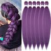 YDDM Capelli Per Treccine Africane Lilla Extension Treccine Texture Yaki Easy Install per Principianti 26 Pollici 6 Pezzi Capelli Leggeri e Naturali per Box Braids, Twist e Crochet