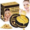Punta Belleza 60 Pezzi Patch Contorno Occhi, Patch Occhiaie e Borse in Gel per Sotto gli Occhi, Maschera Contorno Occhi Idratante, Effetto Rinfrescante per Occhi Stanchi, Unisex (24K Gold)