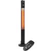 blumfeldt Klarstein Stufa Elettrica Basso Consumo, Colonnina Elettrica per Interno ed Esterno 2000W, Termosifone Elettrico, Pannello Radiante Infrarossi, Stufetta Con Oscillazione, IP44, No CO2