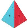 LOGICA GIOCHI Logica Gochi - Cubo Magico Pyraminx Qiming S2 Senza Adesivi - Speedcube economico - Puzzle 3D - Piramide Cubo velocità - Speedcubing - Cubo da collezione