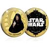 FANTASY CLUB Star Wars Episodio IV - VI Trilogia Originale - L'Imperatore - Moneta commemorativa in Oro da Collezione in Edizione Limitata/Medaglia