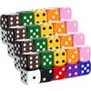 Jonami 40X Dadi da Gioco 6 Facce Colorati 16mm Acrilico - Set per Giochi da Tavolo, Roleplay, Accessori Multicolore