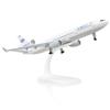 QIYUMOKE MD-11 Trans World 1/300 Modello di aereo in metallo pressofuso con supporto (TWA) Kit di modello di aereo da esposizione in lega per appassionati di aviazione da collezione o regalo