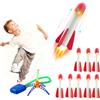 HhBdy Razzo Spaziale Giocattolo, Spara Razzi Bambini con 8 Razzi in Schiuma Giochi da Giardino Divertimento Giocattoli Bambino 6 Anni per Regali di Compleanno per Bambini e Bambine (Luci Fatate)