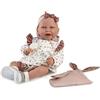 MUÑECAS ANTONIO JUAN S.L. Bambole Antonio Juan Neonato Carla con Abito Doudou, Bambola Realistica 42 cm, con Accessori e Ciuccio