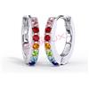 Orecchini Crystal Hoop Multicolor Oro 1 Paio