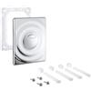 Grohe, Piastra di azionamento per cassette di risciacquo ad incasso Surf di ricambio, 156 x 197 mm, cromato, 42302000