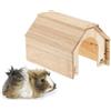 Ferplast Casetta per Conigli, Porcellini d'India e Criceti HIDDA, Legno Certificato FSC®, Finitura Effetto Spazzolato, Kit Montaggio Rapido, 32 x 25 x h 21,5 cm, Taglia M