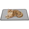 Gimars 2 Pezzi Tappetino Tiragraffi in Sisal Naturale, 60x40cm Protezione Mobili e Divano, Tappeto Graffiatoio Antiscivolo per Parete e Pavimento, Grigio