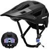 Favoto Casco da mountain bike leggero, per mountain bike e bici da strada, unisex, regolabile, nero, per adulti e ragazzi, con certificazione CE, taglia M