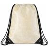 OTHERWISETRIVIAL Sacca con Coulisse in Poliestere,33x43 cm, per Viaggi e Sport (PANNA)
