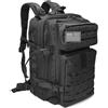 JGR SELECT Zaino tattico 45L Militare - Impermeabile Grande Capacità, Sportivo - Per Crossfit, Palestra, Sopravvivenza, Escursionismo, Montagna, Caccia, Viaggi, Trekking, mimetico, L