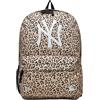 New Era ERA Zaino York Yankees beige da donna con stampa animalier UNI
