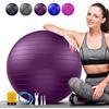Goonidy Palla da ginnastica morbida grande, protezione anti-scoppio, palla da seduta per ufficio, ergonomica, supporta 2200 libbre, palla da yoga, palla da softball, palla da fitness con pompa per gravidanza