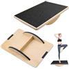 Rongrongago Balance Board Professionale in Legno, Tavola di Equilibrio in Legno Antiscivolo Tavoletta Propriocettiva Allenamento Rocker Board per Fisioterapia per L'equilibrio Allungamento Muscoli