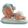 dekora - Figura Decorativa, Decorazioni torta battesimo bimbo, Realizzata in Resina, Altezza 10 cm, Cake topper battesimo e Baby shower dal Design Dettagliato, Addobbi Adatto al Contatto Alimentare