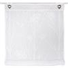 HOME WOHNIDEEN Tenda a pacchetto Rory semitrasparente, con occhielli e ganci, colore: bianco, dimensioni: 130 x 80 cm, numero: 1 x