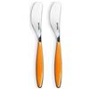 Guzzini Spalmino Burro Feeling, Arancione Chiaro, 16 cm (Confezione da 2)