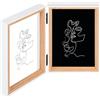 walther design Silhouette NW218P - Cornice portafoto doppia, 2 foto 13 x 18 cm, in faggio