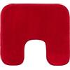 Gözze - Tappetino da Bagno Antiscivolo Premium, Con Incavo per WC, RIO, 100% Microfibra, Ideale per il WC grazie all'Incavo, 100% Microfibra, 50 x 45 cm - Rosso