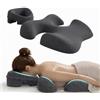 YUCHKEJ Poggiatesta massaggiante per letto,Cuscino di supporto per il torace, Cuscino per Massaggio Viso con Foro, Cuscino per culla viso massaggiante in memory foam,Cuscino viso per lettino da massaggio (A)