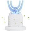 SUNOYA Spazzolino automatico ad ultrasuoni, Scandinavian Smiles Toothbrush, spazzolino automatico, 3 modalità di sbiancamento dei denti a 360 gradi con timer, setole morbide per adulti (bianco)