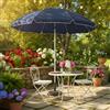 Generico Ombrellone Amalfi Blu 16K Dimensione 220 cm