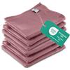 ELEXACLEAN Canovacci da cucina microfibra (set da 6, 68x42 cm, rosa/rosé) assorbenti, lavabili a 60 °C, strofinacci asciuga-stoviglie moderni per la cucina