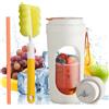 XEERUN Frullatore Portatile, 450ML Mini Frullatore, 12 Lame Smoothie Maker, Ricaricabile Frullatore per Succhi di Frutta, Frullati e Frullati
