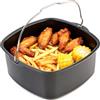 DEARBAG Barile Per Torta Friggitrice Ad Aria, Stampo Per Torta 22cm, Accessori Per Friggitrice Ad Aria Quadrata, Tortiera Per Friggitrice Ad Aria, Per HD9925/HD9860/HD9905 (18cm)