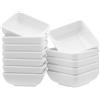 INNAL 12 Pezzi Ciotoline per Aperitivo 7,3x7,3x2,7 cm Set di Ciotole Quadrate Mini Ciotole per Salsa Dipping Ciotola di Immersione Quadrata Impilabili per Salse Spezie Contorni Sushi Frutta (Bianco)