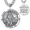 AEONSLOVE Medaglia San Benedetto Argento 925 per Uomo Donna, Collana Sigillo dei 7 Arcangeli Ciondolo San Michele Arcangelo/Croce Crocifisso/Croce di Caravaca, Gioielli Religiosi