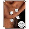 MILACOLATO Orecchini Donna Oro Ipoallergenico Set Orecchini Argento 925 Posto Minimalista Piercing Orecchio Cerchio Zircone Cubico Trago Helix Piercing Kit per Orecchie Sensibili Gioielli Donna-S-CZ