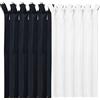 MARARDI [Pack 10 Cerniere Invisibili [Bianco e Nero] Nylon [12 cm] Chiusure Lampo per Cucito e Artigianato per Stoffa Vestiti Borse per Cucire a Macchina Tessuto di Cotone con Chiusura in Metallo