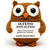 DAF Gufetto Anti Gufata© - Simpatico Portafortuna da Regalare | Morbido Gufetto Alto 8 cm con Elegante Scatola | Decorazione Artigianale Amuleto Portafortuna | Oggetto Decorativo per Casa e Ufficio